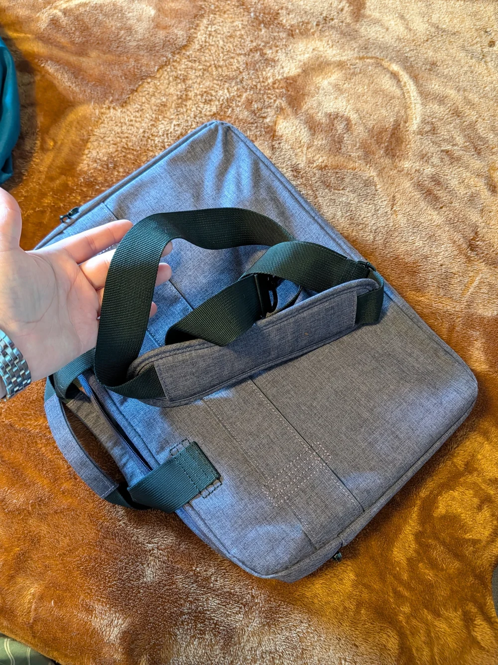 Purple/Grey Laptop Briefcase